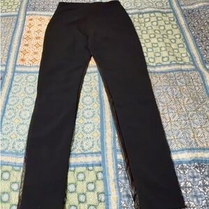 Women’s Arlen Ness motorcycle themed pants, med, 1/2 cotton/1/2 leather